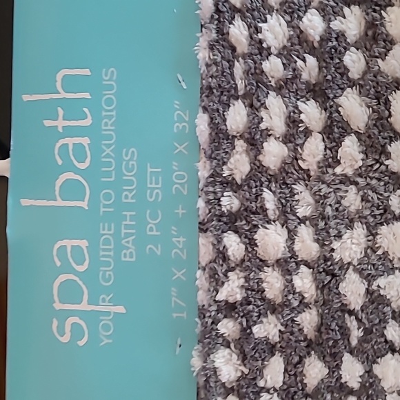 🩶🤍Spa Bath Rug Set - Picture 4 of 7